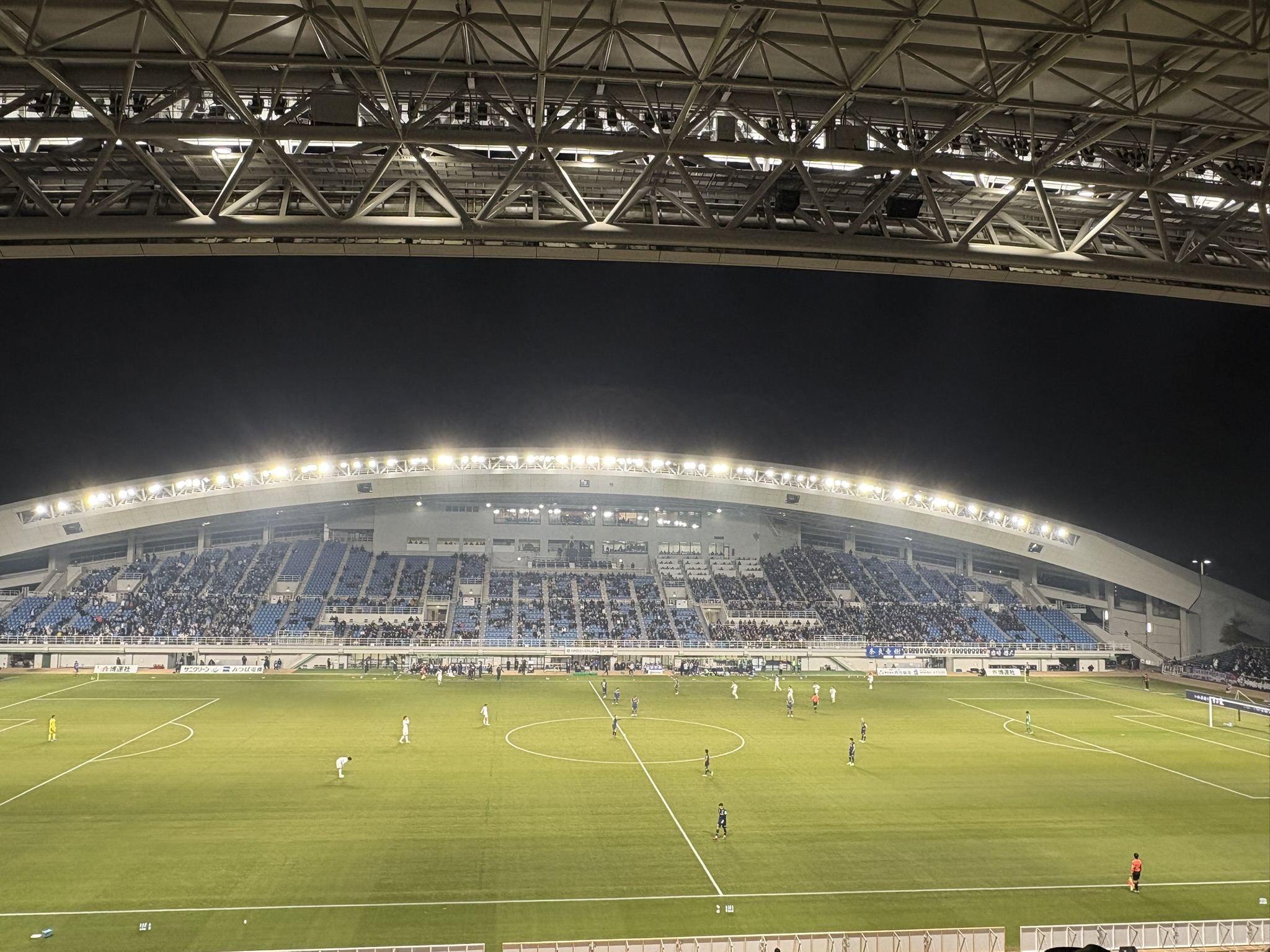 Best Denki Stadium concourse food stall stands beer hot dog event day festival atmosphere