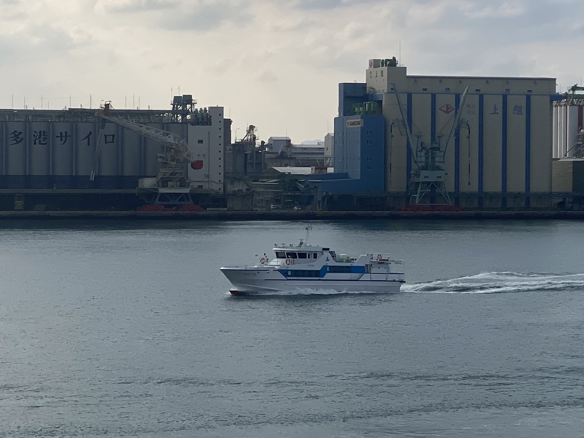 Hakata Port international ferry terminal building cruise ship Korea China route Fukuoka