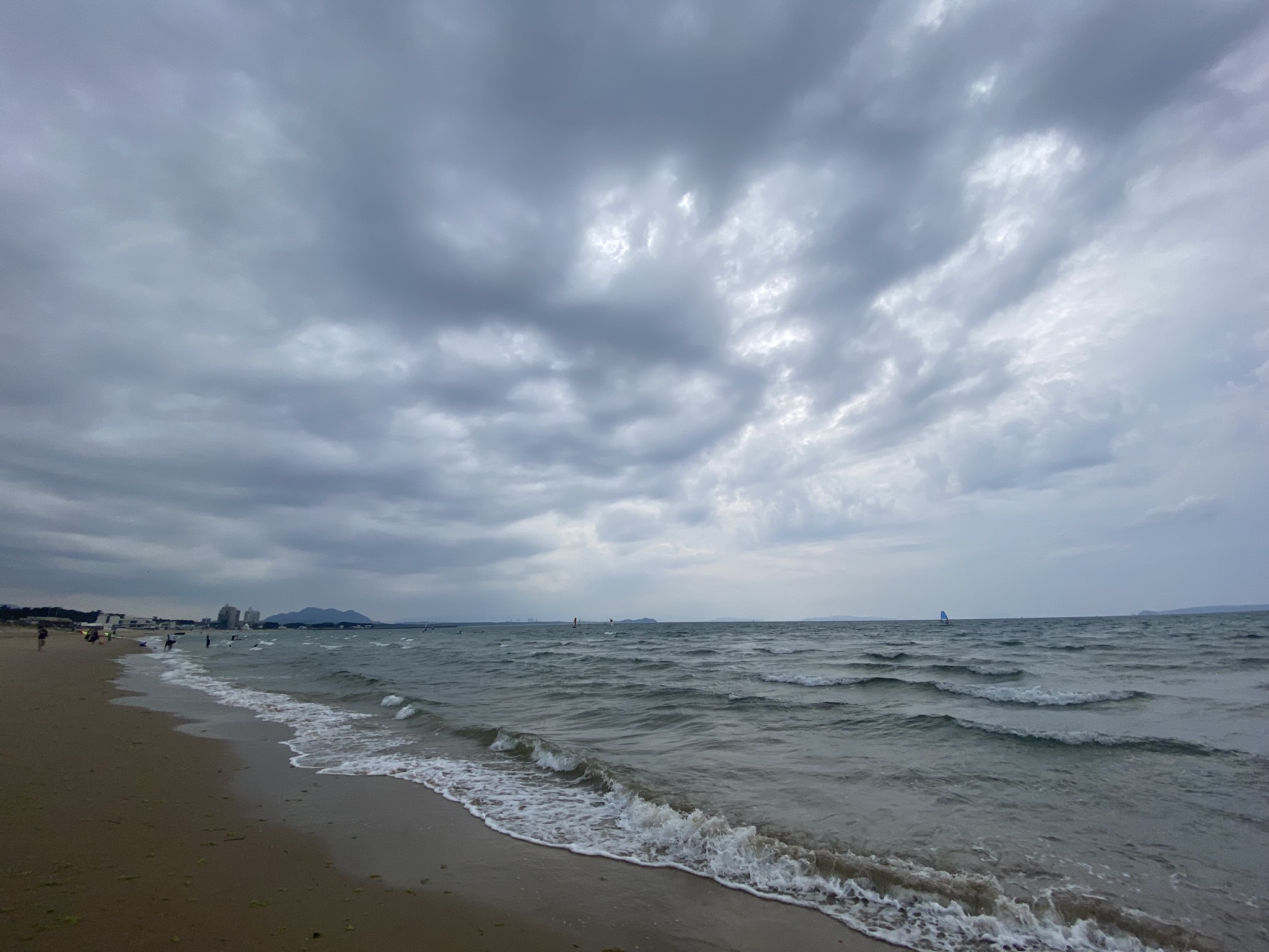 Miyajidake Shrine sea of Japan ocean view from approach Genkai nada fukuoka coast